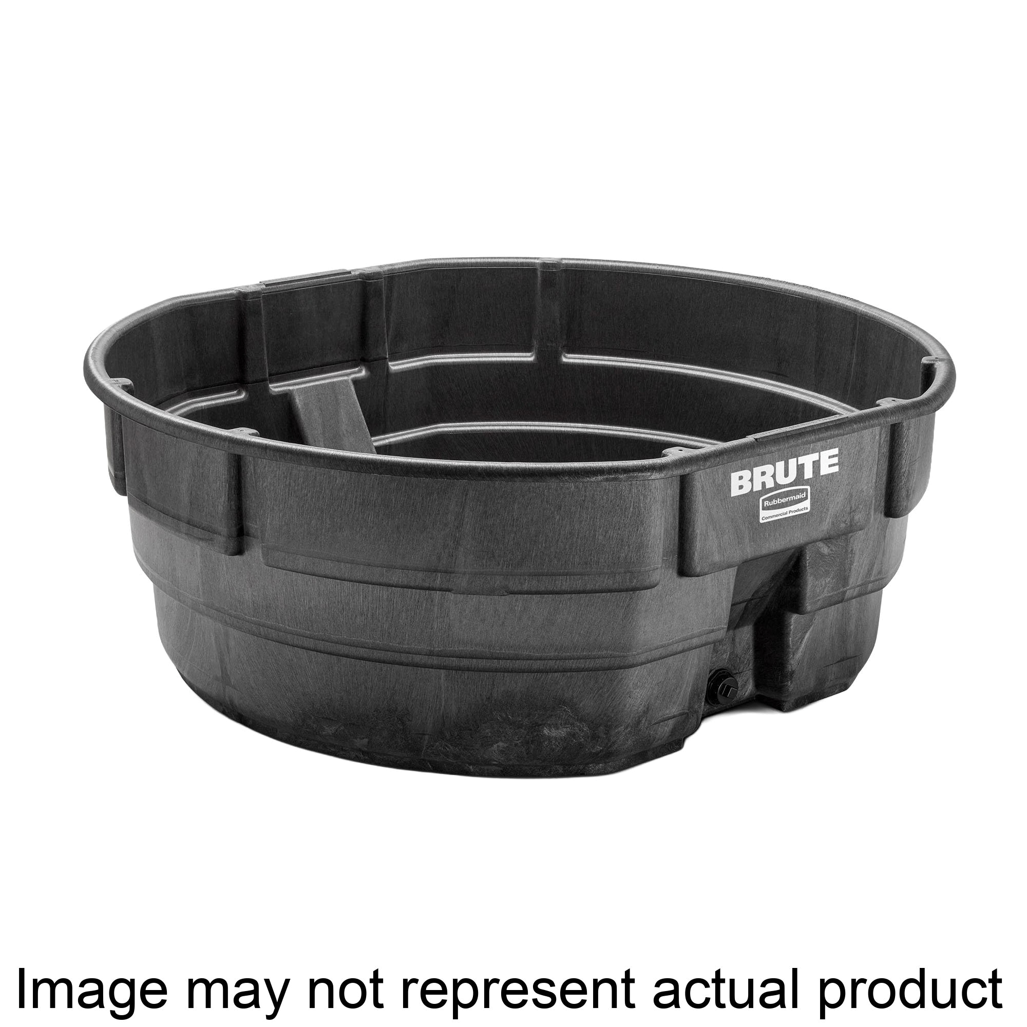 FG424700BLA Stock Tank, Round, 300 gal Capacity, Plastic, Black