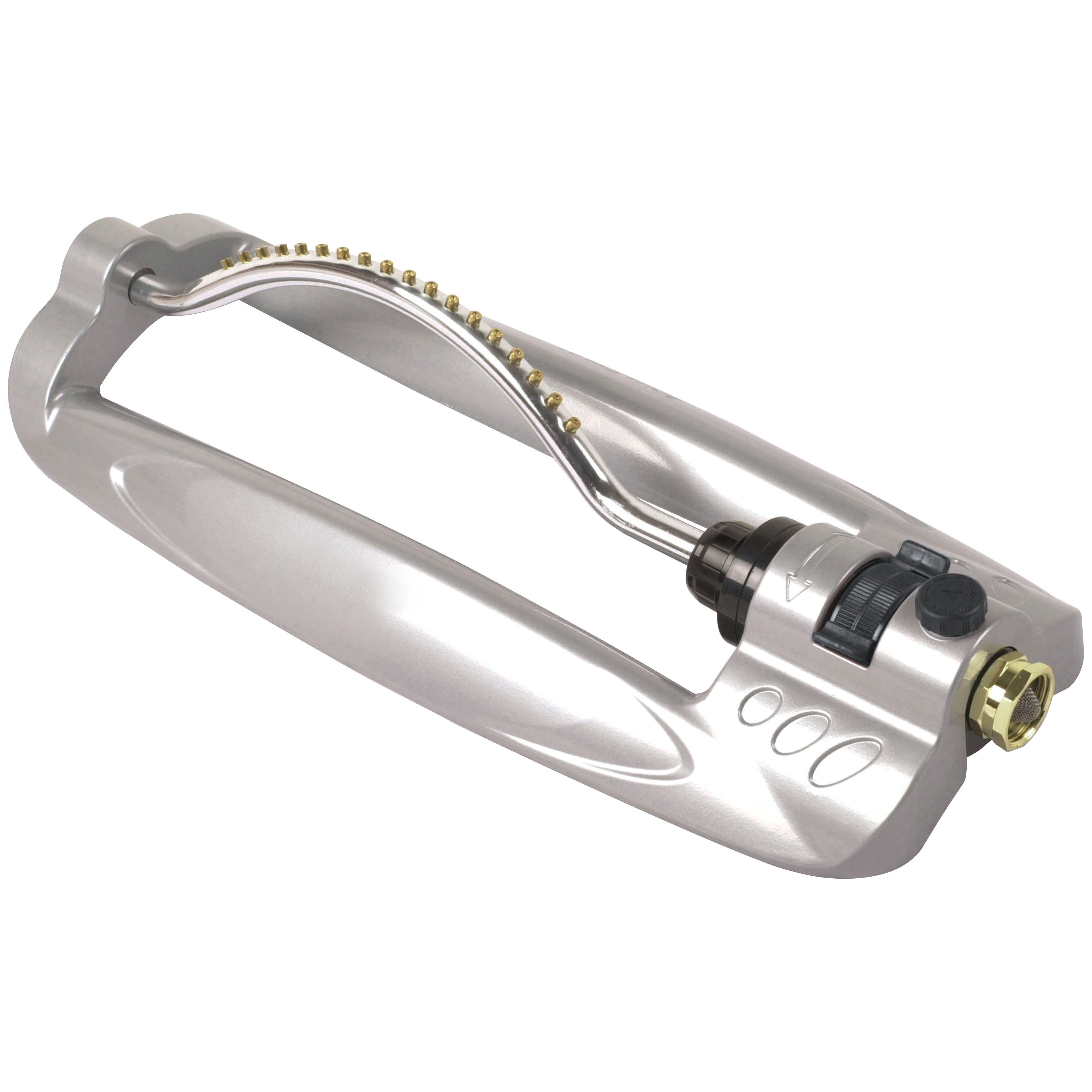 YM18783 Lawn Sprinkler, Female, Rectangle, Aluminum