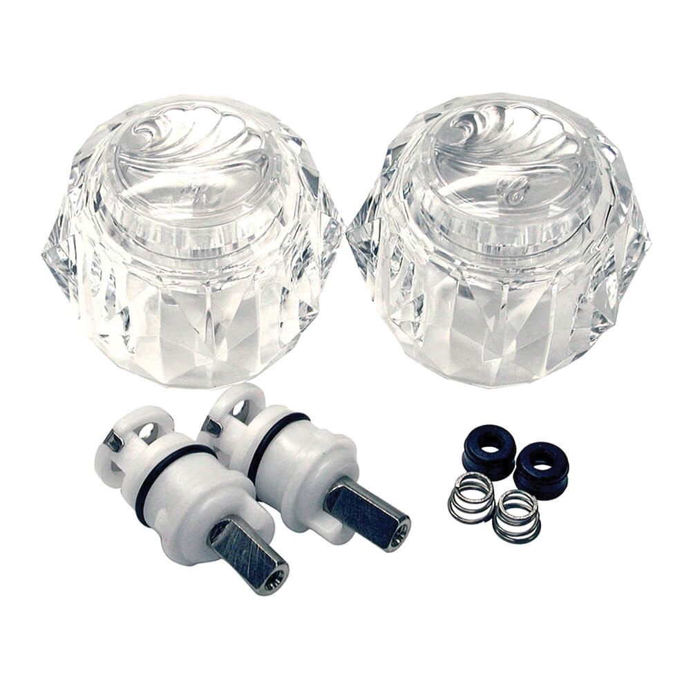 39691 Faucet Repair Trim Kit, Acrylic/Plastic/Rubber/Steel, 8 -Piece