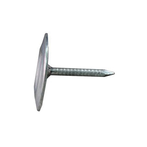 0127042 Cap Nail, 7/8 in L, Flat Head, 12 ga Gauge, Steel