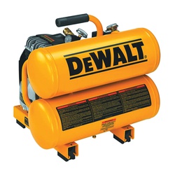 DeWALT D55151 Portable Electric Air Compressor, Tool Only, 4 gal Tank, 1.1 hp, 120 V, 125 psi Pressure, 1 -Stage