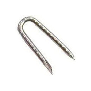 0050078 Fence Staple, Galvanized, 1/4 in W Crown, 9 ga, 1-1/4 in L