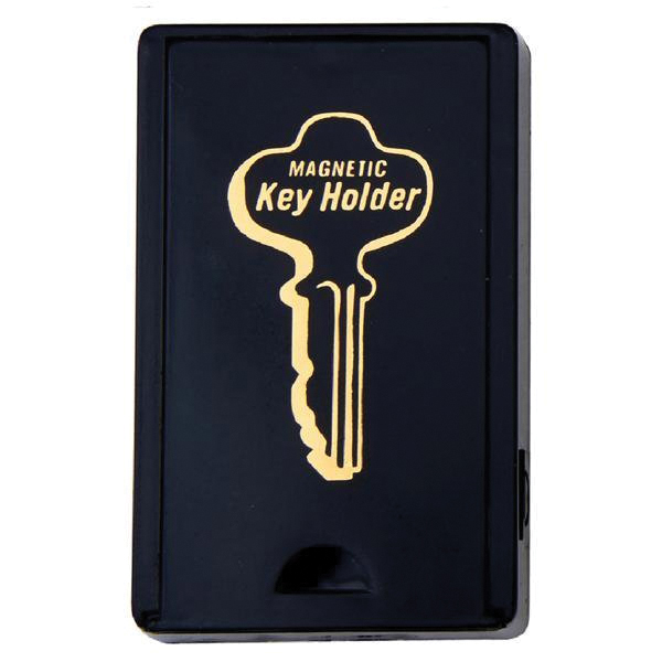 KC199-CLIP Medium Magnetic Key Holder, 3 Key, Plastic, Black, 1-3/4 in W, 3 in H, 1/2 in D