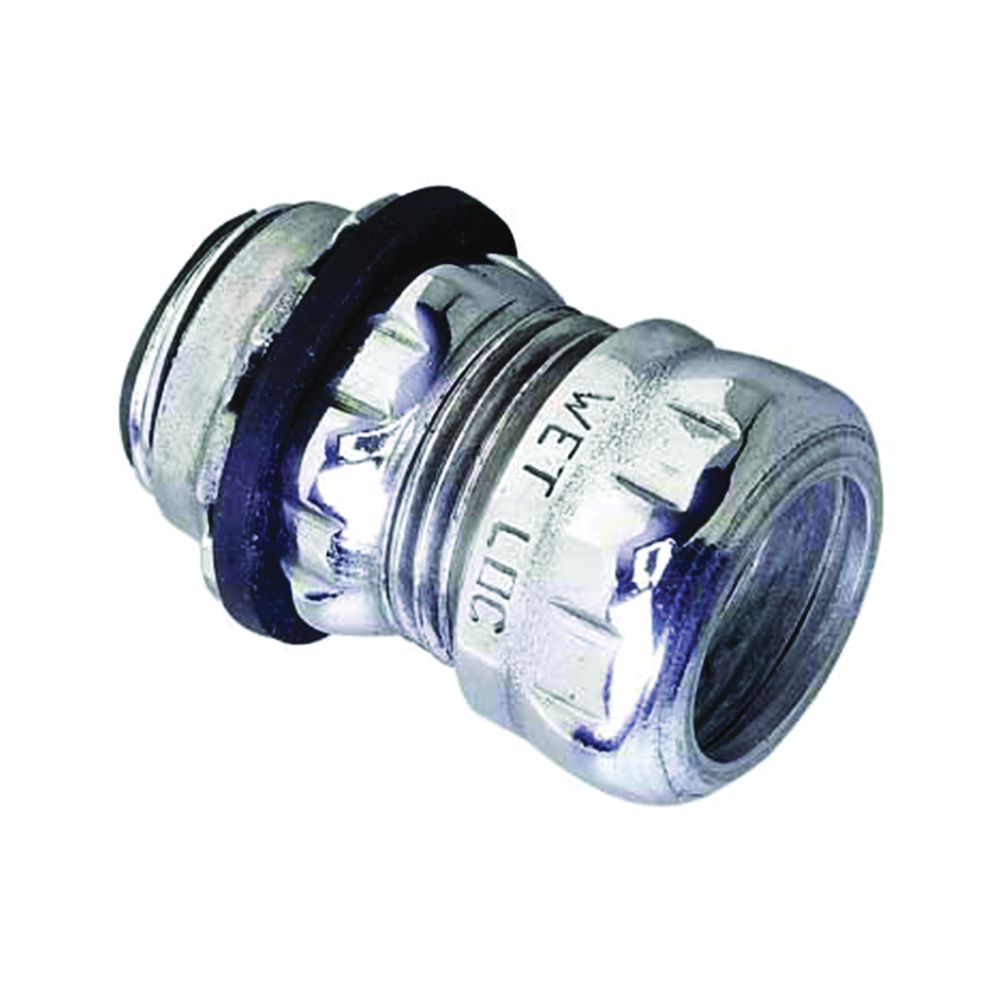 62505B Connector, 1/2 in Compression, Steel, 50/BX