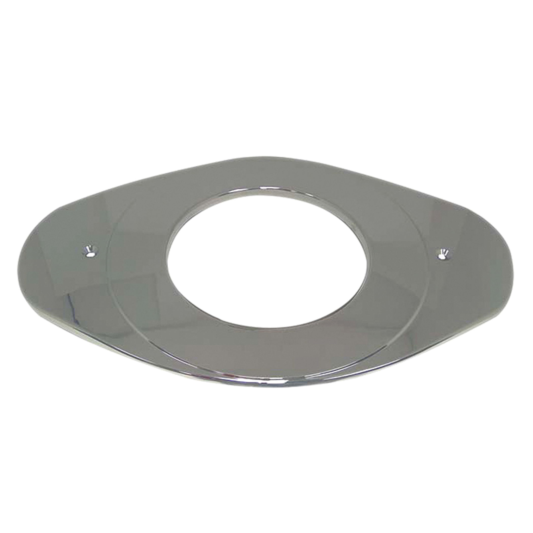 80000 Remodeling Cover, 5-1/8 in ID, Plastic/Stainless Steel/Zinc, Chrome-Plated