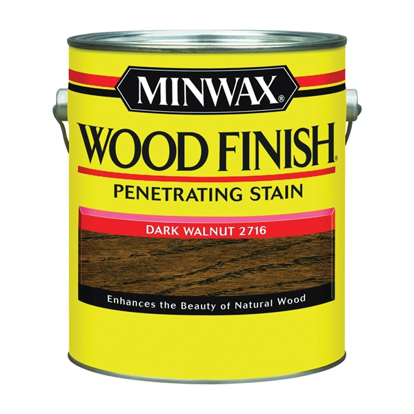 71012000 WoodStain, Semi-Transparent, Dark Walnut, Liquid, 1 gal, Can