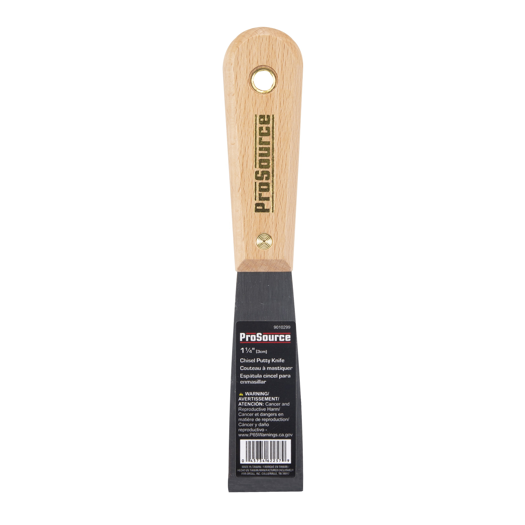 01522R Putty Knife with Rivet, 1-1/4 in W HCS Blade