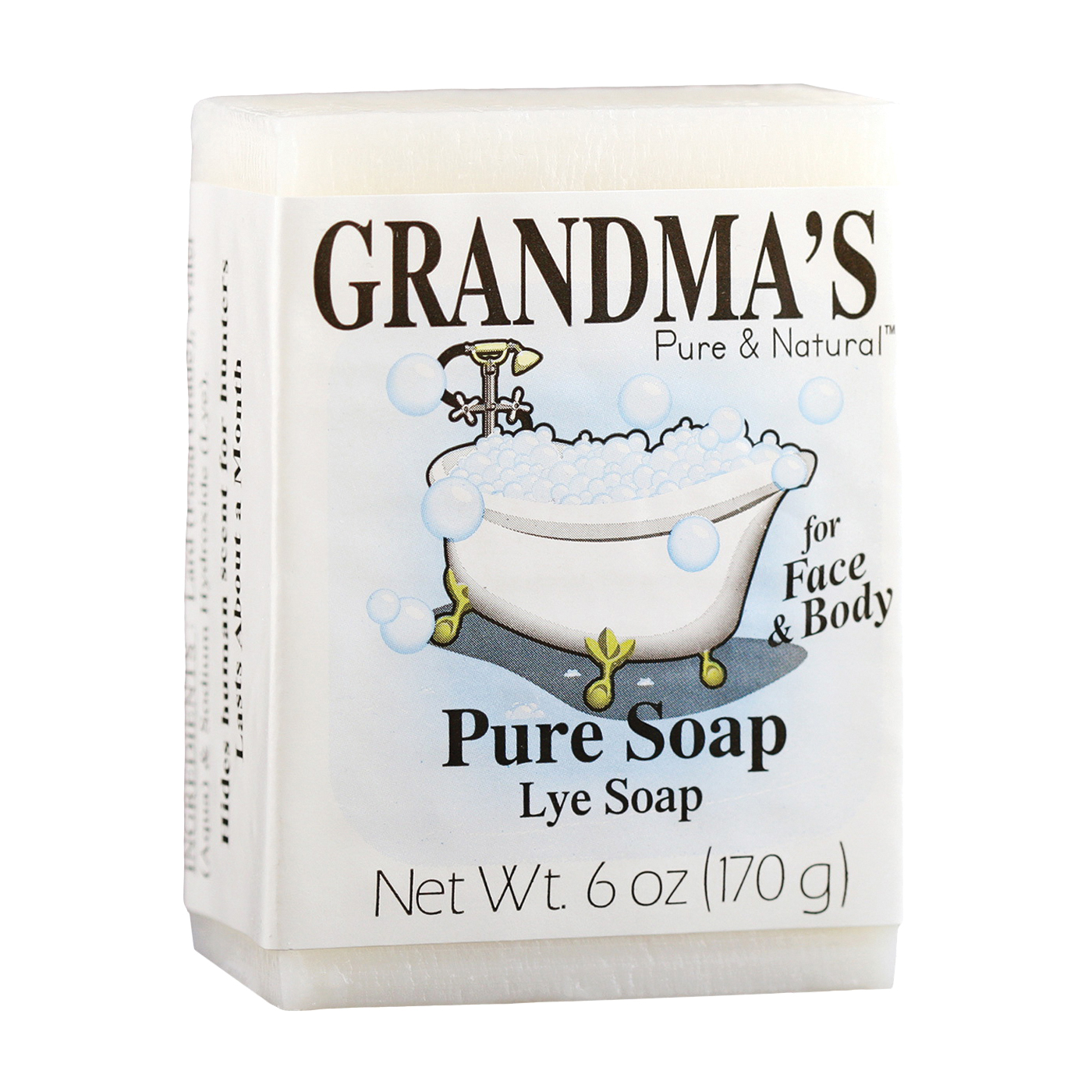 60018 Pure and Natural Bar Soap, White, 6 oz