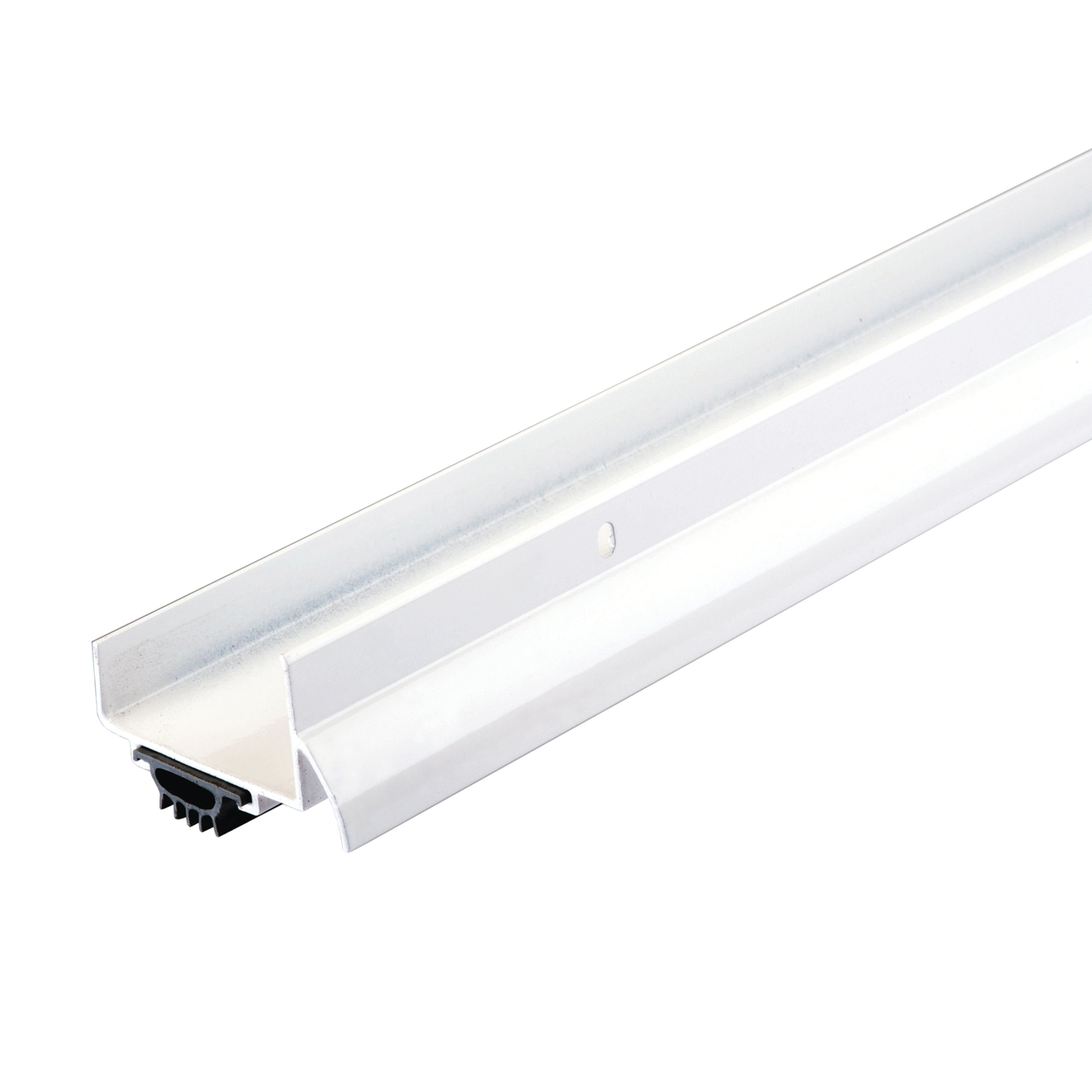DB003 Series 69570 Door Bottom with Drip Cap, 36 in L, 2-1/4 in W, 1-3/8 in H, Aluminum, White