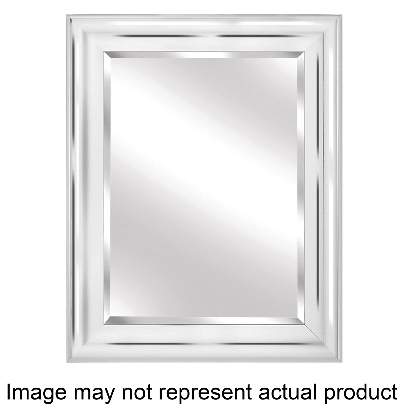 200101 Simple Framed Mirror, 33-1/2 in W, 27-1/2 in H, Rectangular