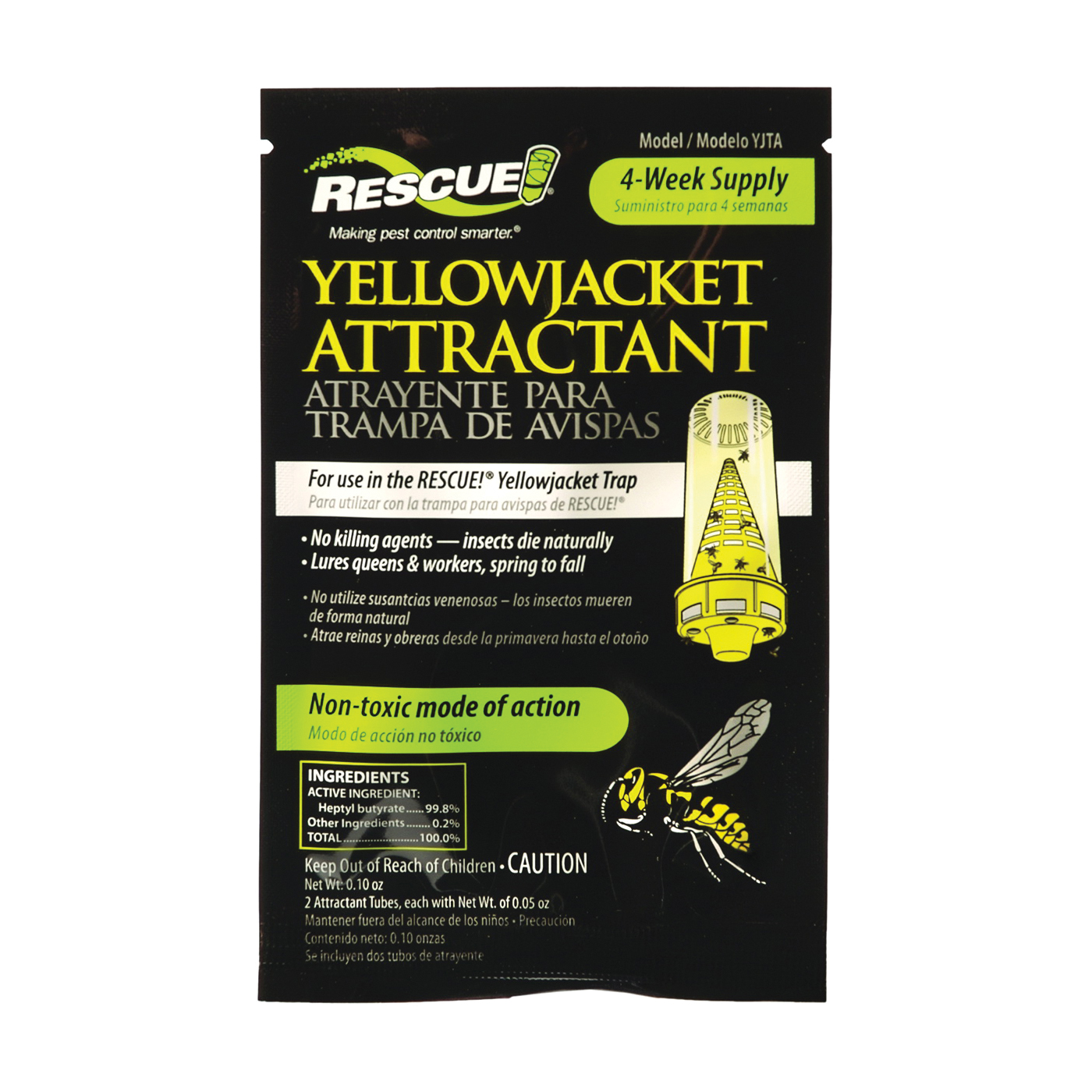 YJTA-DB12 Reusable Yellow Jacket Trap, Liquid, 0.5 oz