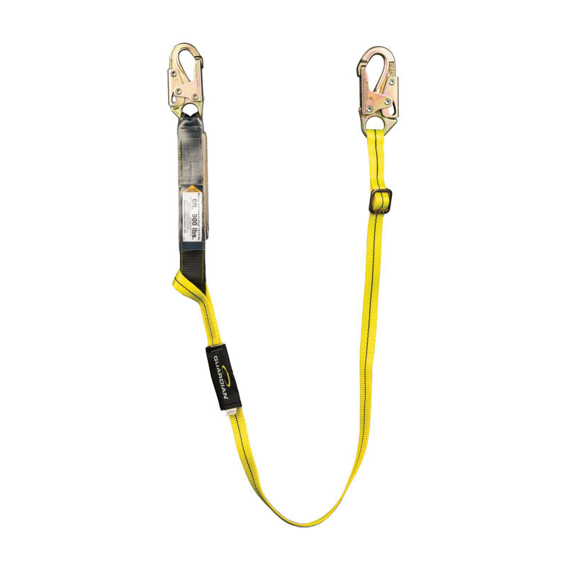 01285 Lanyard, 130 to 310 lb, 4 to 6 ft L Line, Nylon/Polyester Line, 1-Leg, Snap Hook Harness Hook, Snap