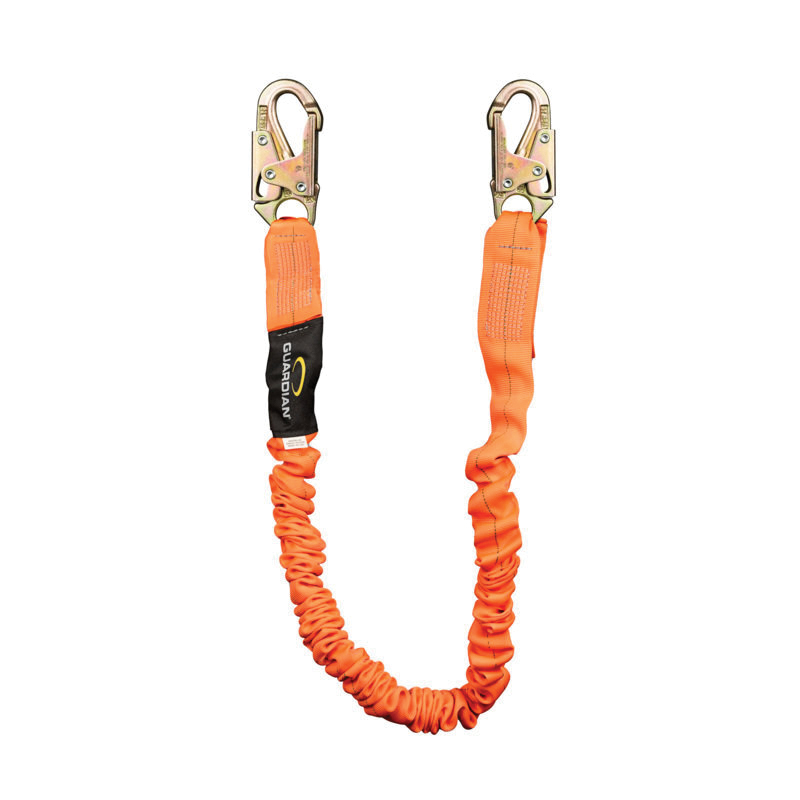 01295 Lanyard, 130 to 310 lb, 4.5 to 6 ft L Line, Nylon/Polyester Line, 1-Leg, Snap Hook Harness Hook, Snap