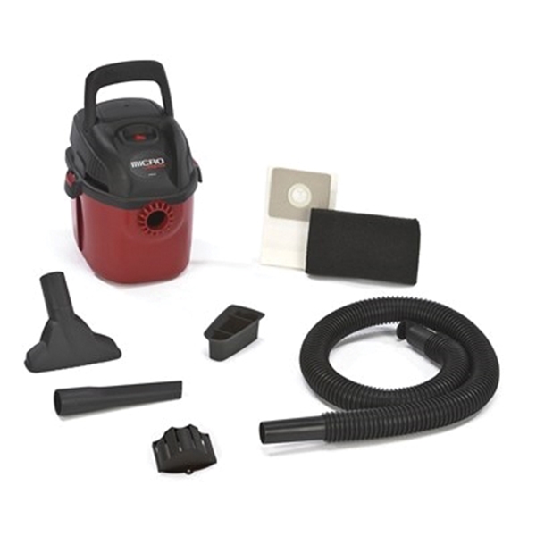 Shop-Vac Micro 2021000 Wet and Dry Vacuum, 1 gal Vacuum, Foam Sleeve Filter, 120 V - 2
