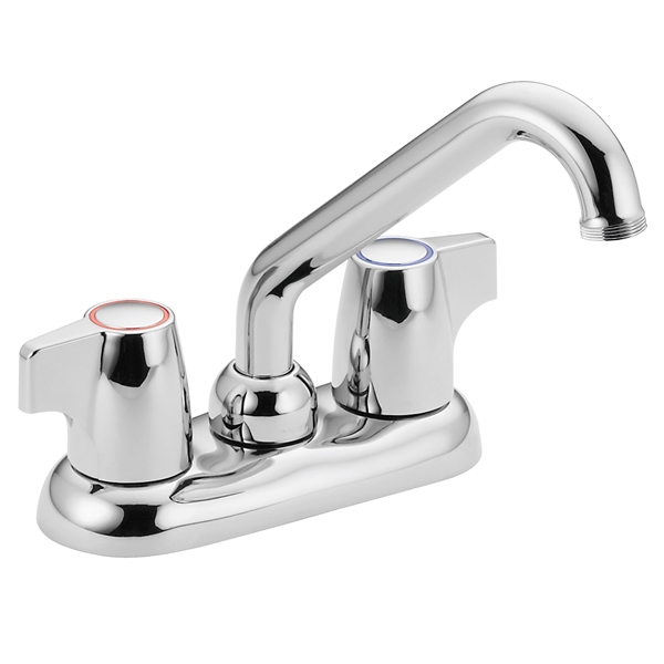 Chateau Series 74998 Laundry Faucet, 2-Faucet Handle, Chrome Plated, Deck Mounting, Mini Blade Handle