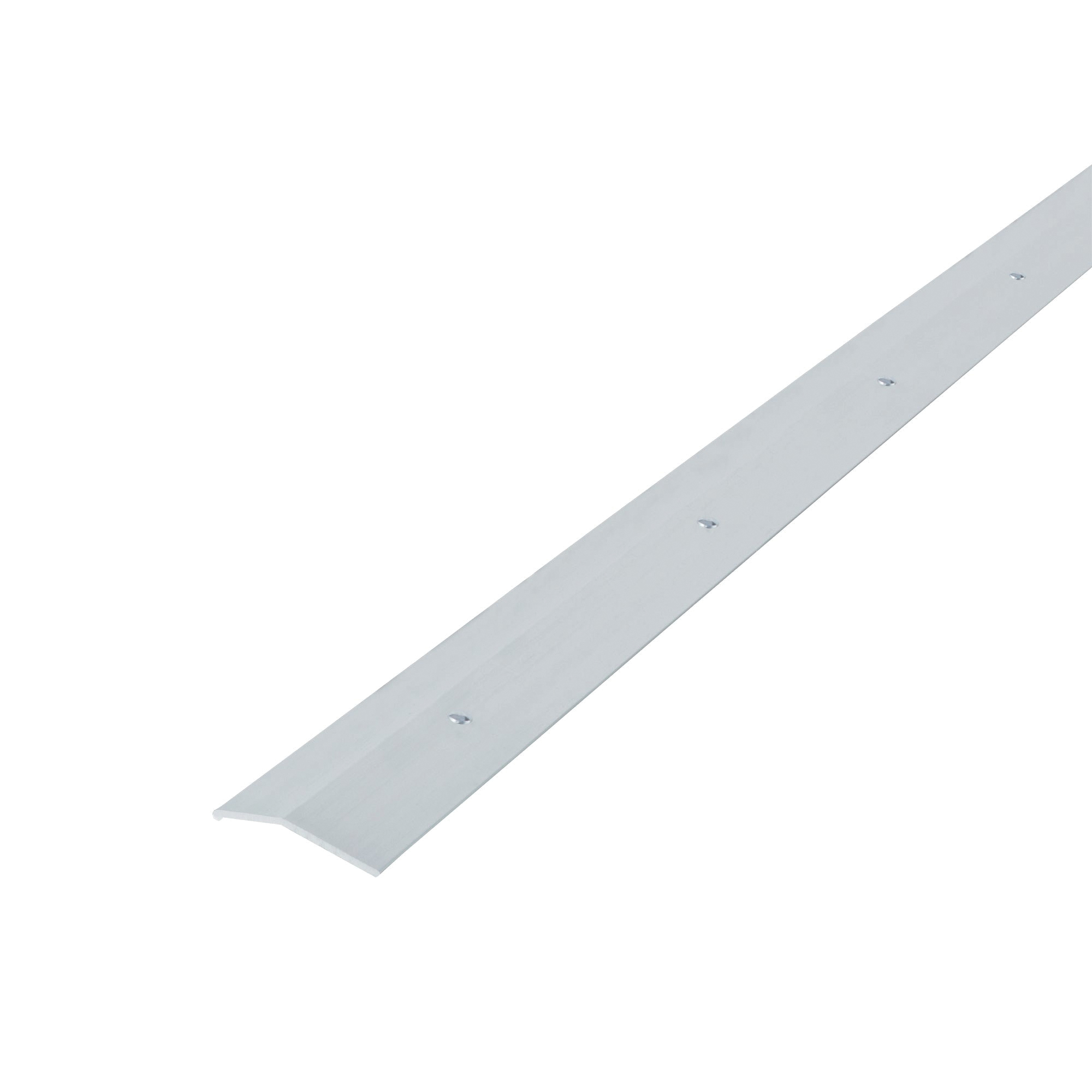 66472 Carpet Trim, 72 in L, 1.38 in W, Smooth Surface, Aluminum, Polished