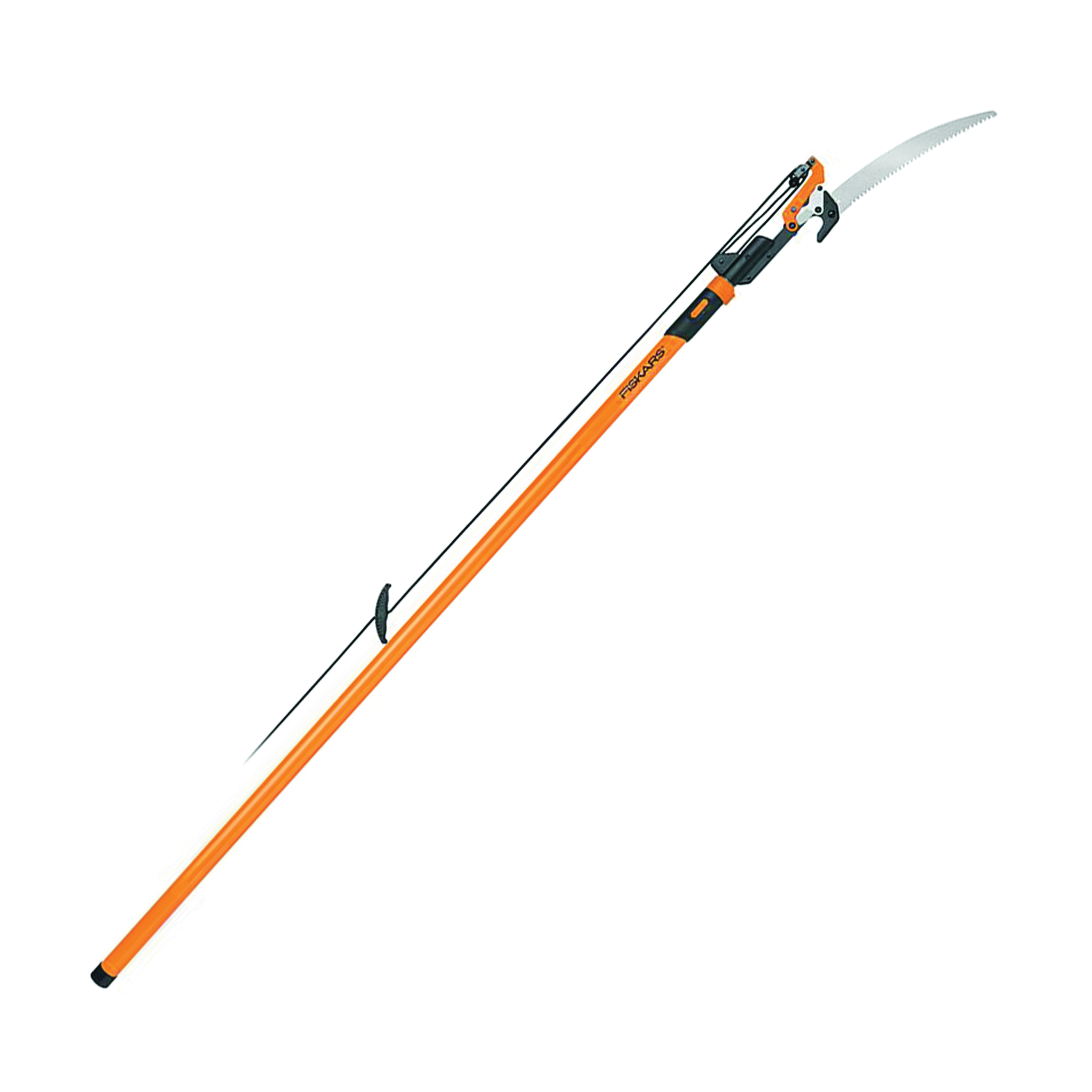 393981-1001 Pole Saw and Pruner, 1-1/8 in Cutting Capacity, Steel Blade, 7 to 14 ft L Extension
