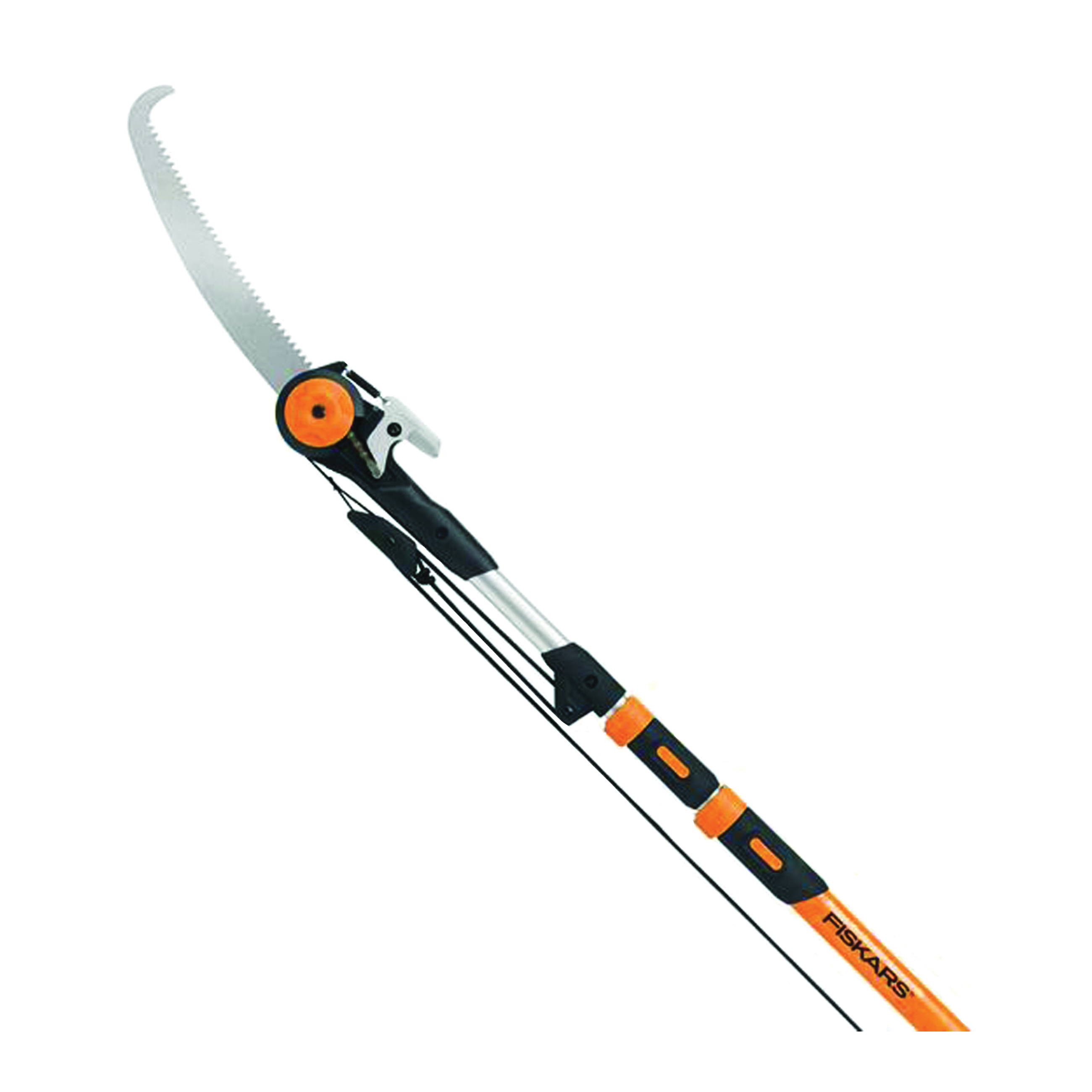394631-1001 Pole Saw and Pruner, 1-1/4 in Cutting Capacity, Hooked End Blade, Steel Blade