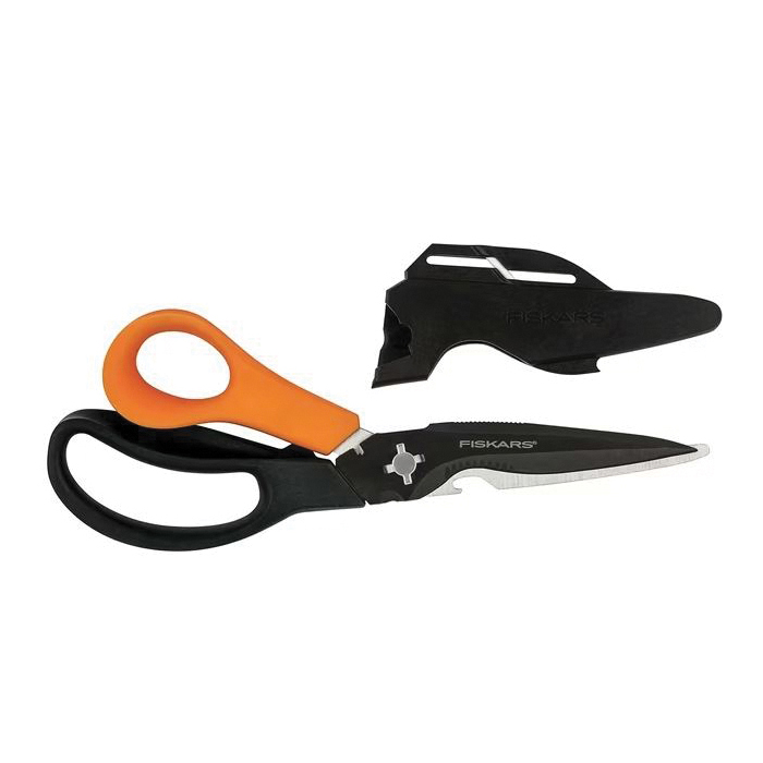 Fiskars 356922-1008 Garden Scissor, Titanium Blade, 9 in OAL