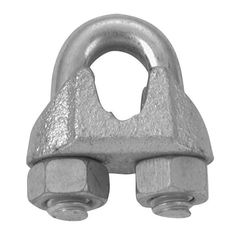 T7670499 Wire Rope Clip, 3/4 in Dia Wire Rope, Iron, Electro-Galvanized