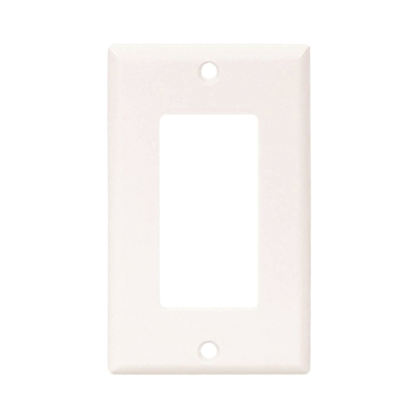 2151W-BOX Decorator Wallplate, 4-1/2 in L, 2-3/4 in W, 1-Gang, Thermoset, White, High-Gloss