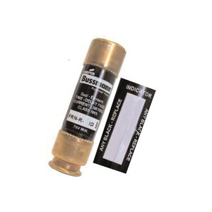 FRN-R Series BP/FRNR-30ID Heavy-Duty Fuse, 30 A, 250 VAC, 125 VDC, 20, 200 kA Interrupt, Fiberglass Body, H