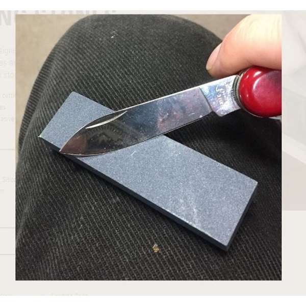 Gator 6050 Pocket Sharpening Stone, 3 in L, 7/8 in W, 3/8 in Thick, Coarse/Medium, Silicone Carbide Abrasive - 2