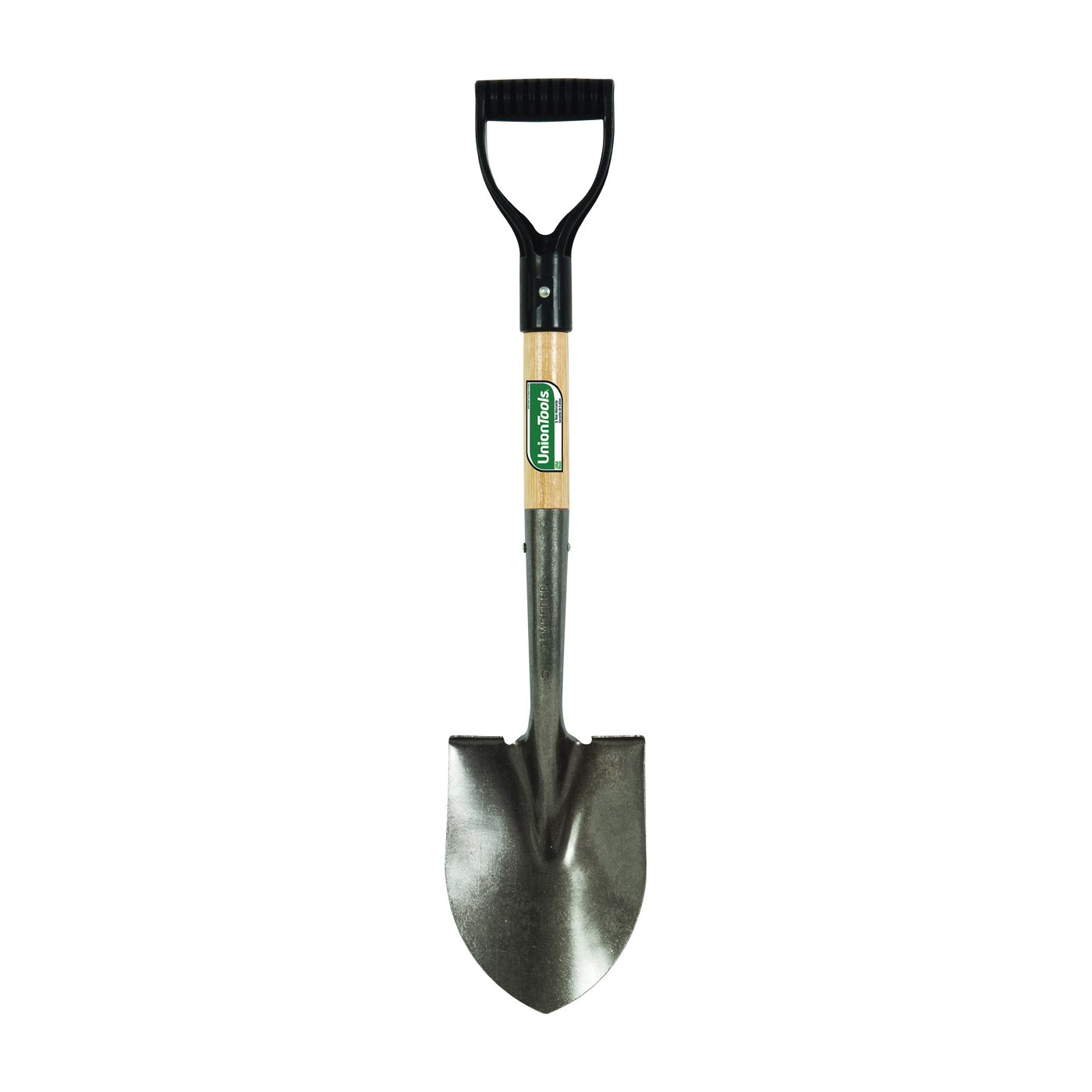 163037900 Digging Shovel, 6 in W Blade, Carbon Steel Blade, Hardwood Handle, D Grip Handle