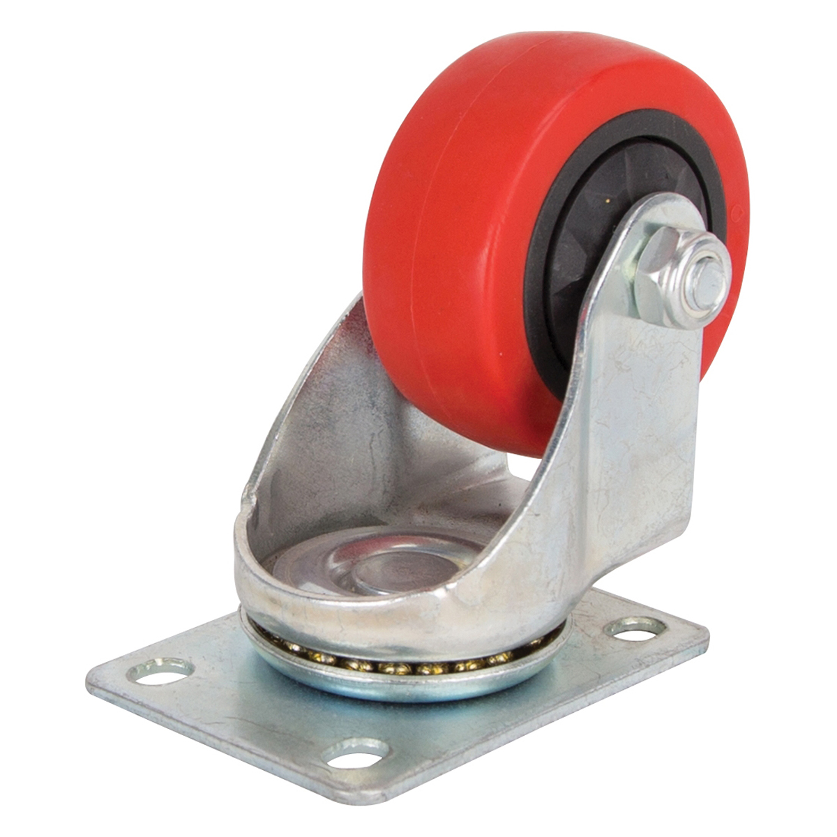 JC-383-G Swivel Caster, 3 in Dia Wheel, Polyurethane Wheel, 176 lb, Steel Housing Material