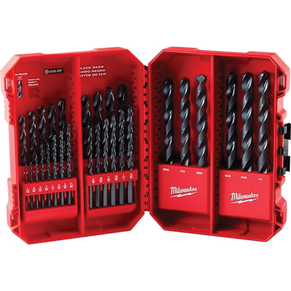 Thunderbolt 48-89-2802 Drill Bit Set, 29-Piece, Steel, Black Oxide