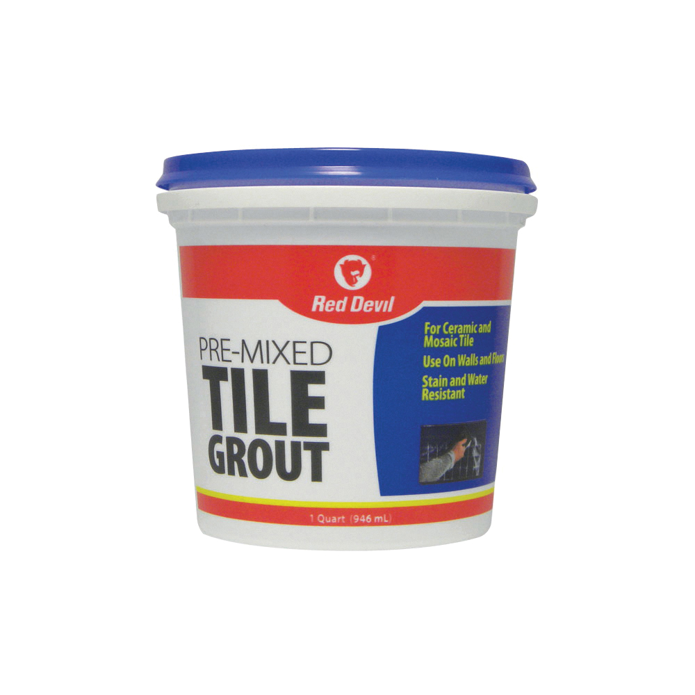 0424 Tile Grout, White, 1 qt Tub