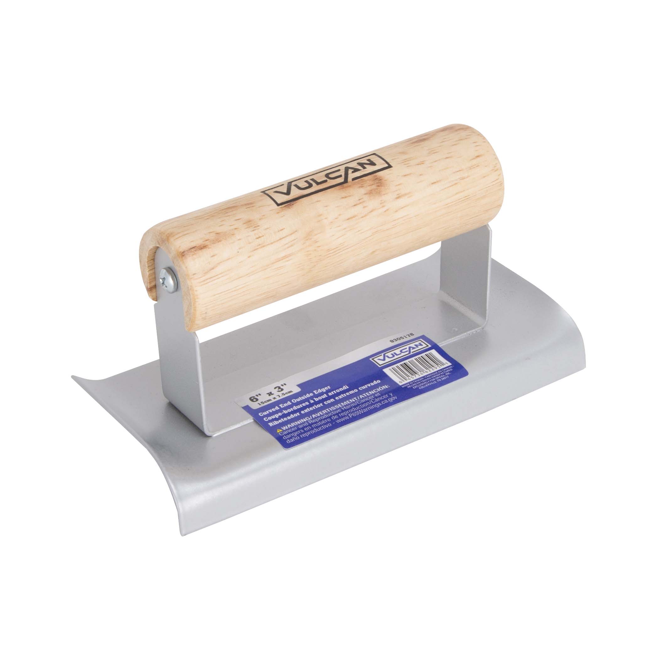 16920-3L Concrete Hand Groover, 6 in L Blade, 3 in W Blade, 1/2 in Lip, 1/4 in Lip Radius