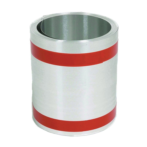 70408 Roll Valley Flashing, 10 ft L, 8 in W, 32 ga, Galvanized Steel, Silver