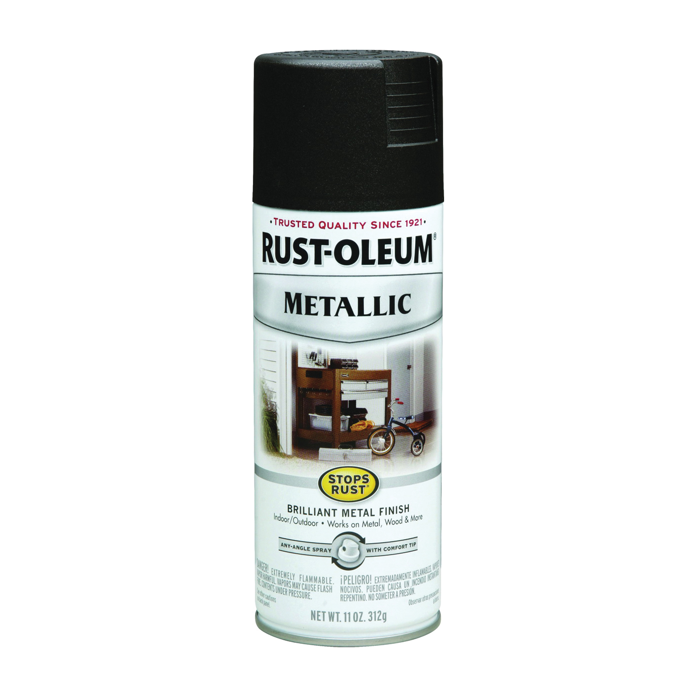 248636 Rust-Preventative Spray Paint, Metallic, Oil-Rubbed Bronze, 11 oz, Can
