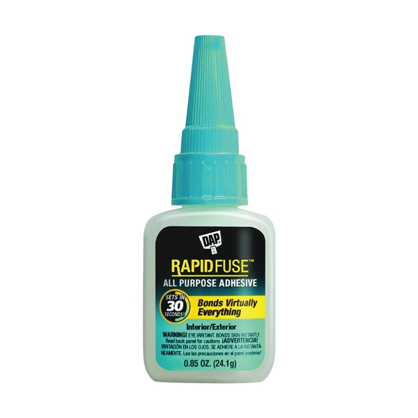 RapidFuse 00155 Super Glue, Liquid, Sharp, Clear, 0.85 oz Bottle