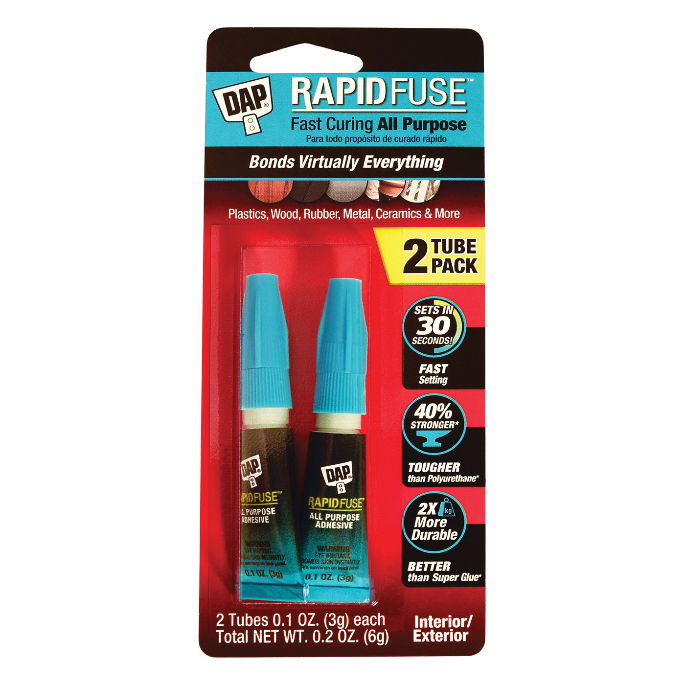 00158 All-Purpose Adhesive, Liquid, Sharp, Clear, 6 g Tube