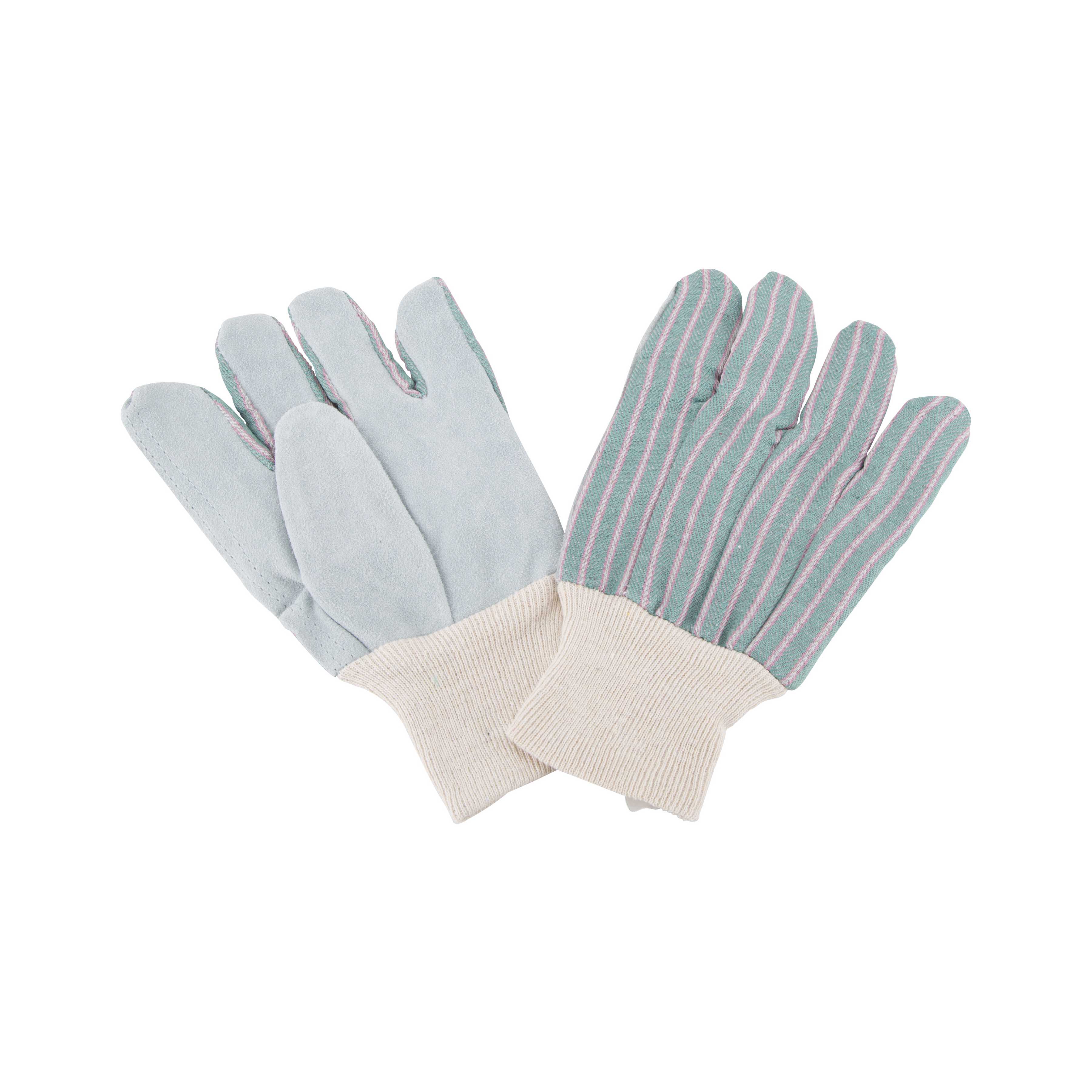 GV-788HC-3L Work Gloves, Unisex, One-Size, 10-1/4 in L, Continuous Thumb, Knit Wrist, Cotton/Fabric/Leather