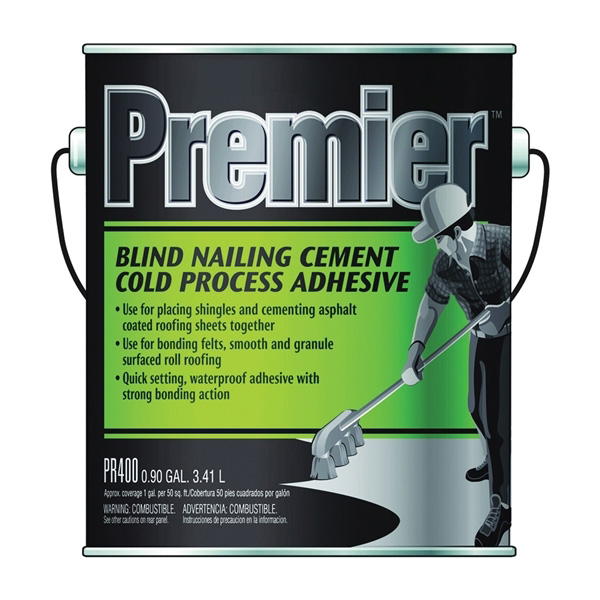 PR400042 Adhesive Cement, Black, Liquid, Paste, 1 gal