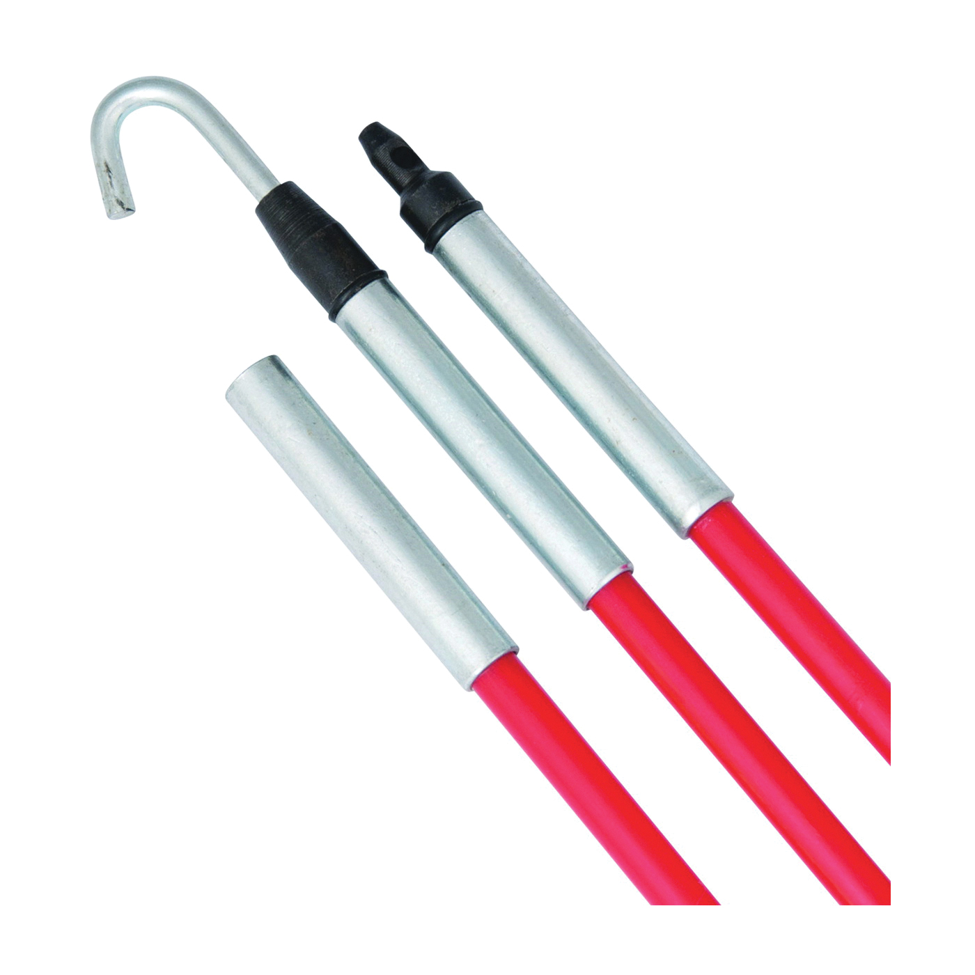 FTX-12L Fish Stick, 3 ft L Tape, Fiberglass Tape, Red Case