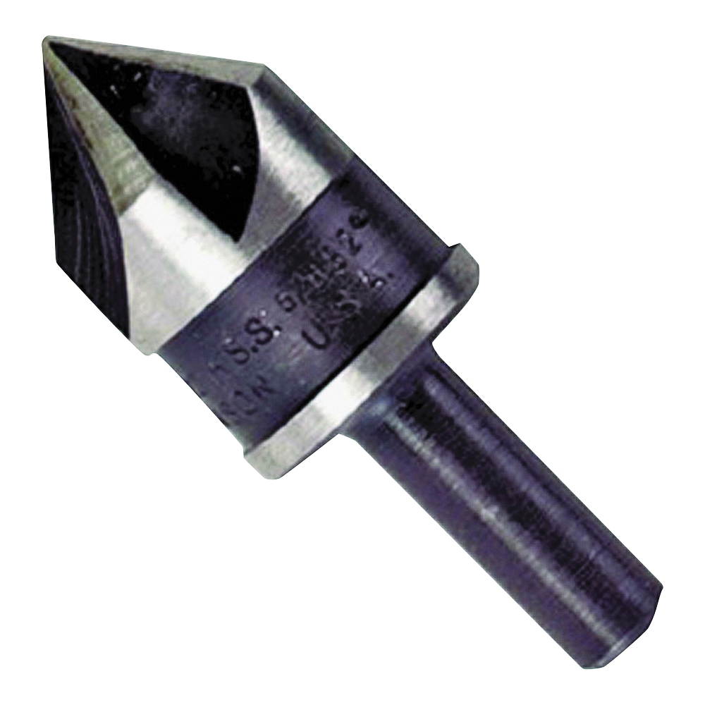 12412 Drill Bit, 5/8 in Dia, 1-23/32 in OAL, Countersink, 5-Flute, 1/4 in Dia Shank, Round Shank