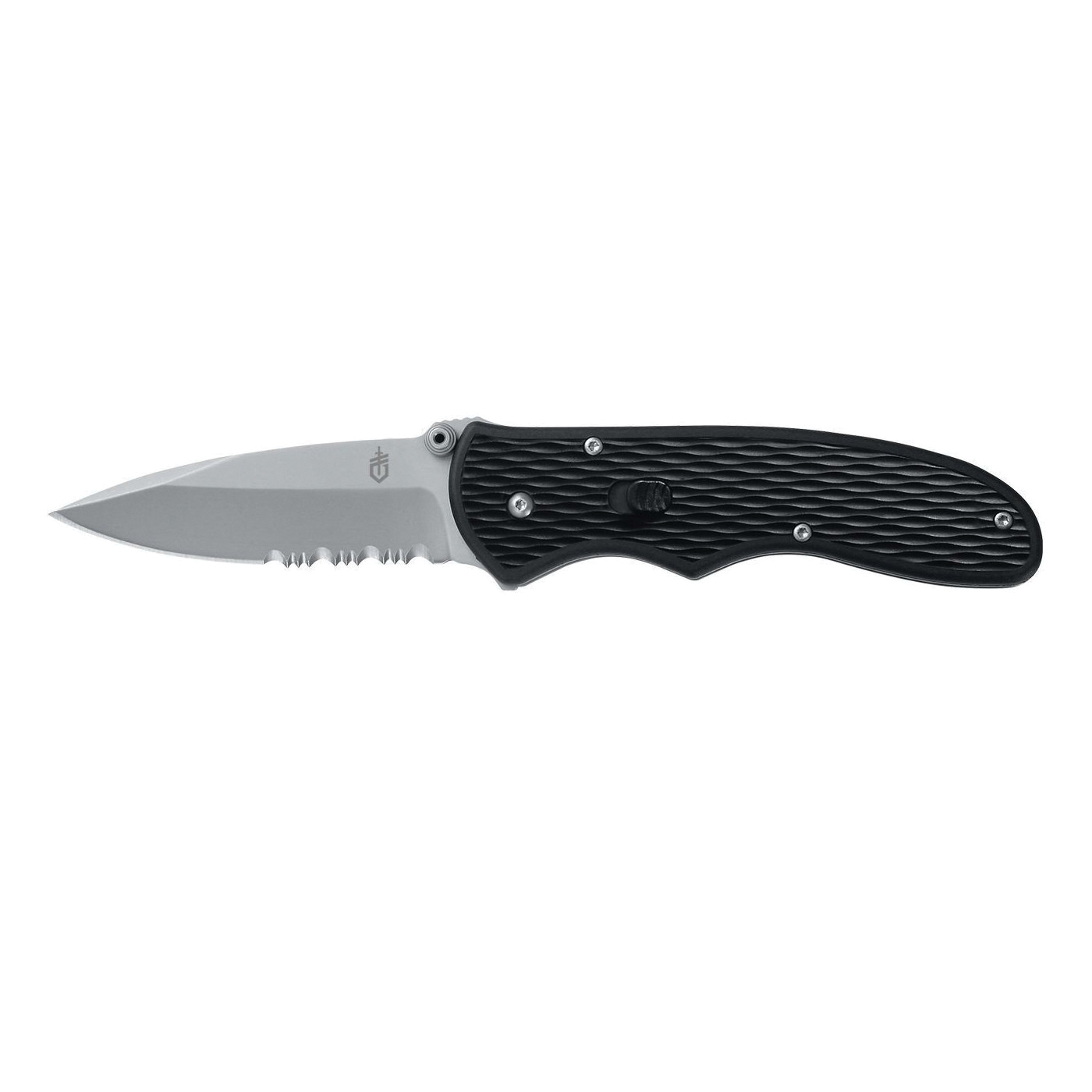 22-47161 Folding Knife, 2.99 in L Blade, High Carbon Stainless Steel Blade, 1-Blade, Nylon Handle, Black Handle