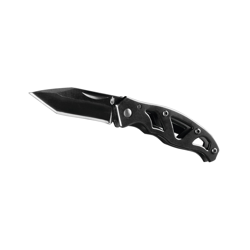 31-001729 Folding Knife, 2.13 in L Blade, 7Cr17MoV Stainless Steel Blade, 1-Blade, Textured Handle, Black Handle