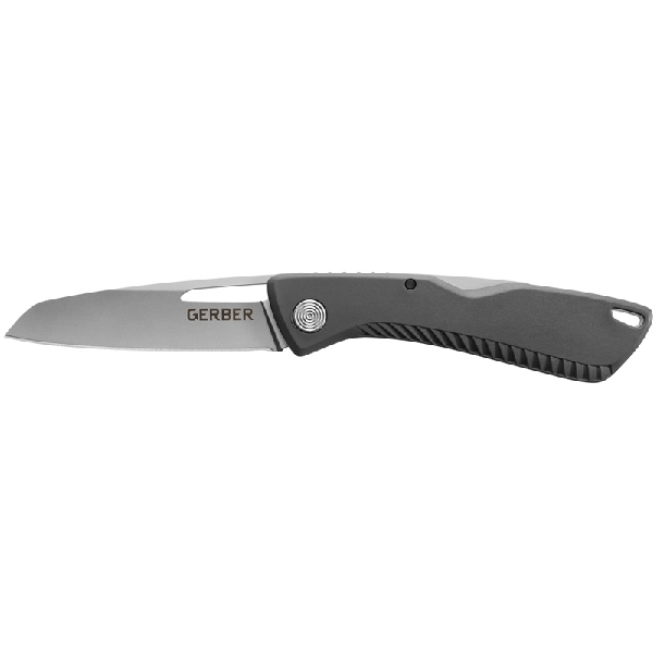 31-003215 Folding Knife, 3.2 in L Blade, Stainless Steel Blade, Gray Handle