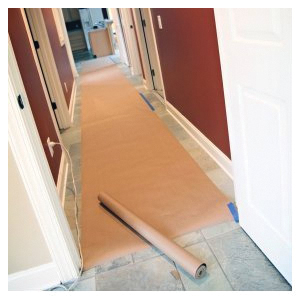 35166/20 Floor Paper, 166 ft L, 35 in W, Kraft Paper, Floor Mounting