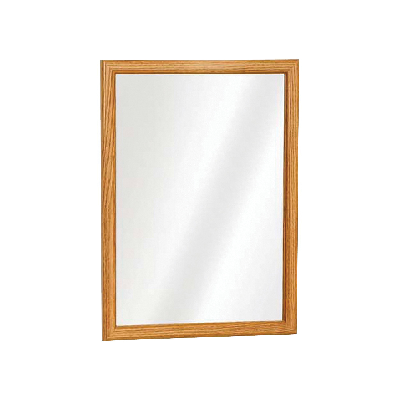 K268 Medicine Cabinet, 15-13/16 in OAW, 5-1/8 in OAD, 21-13/16 in OAH, Plastic, Oak, 2-Shelf, 1-Door