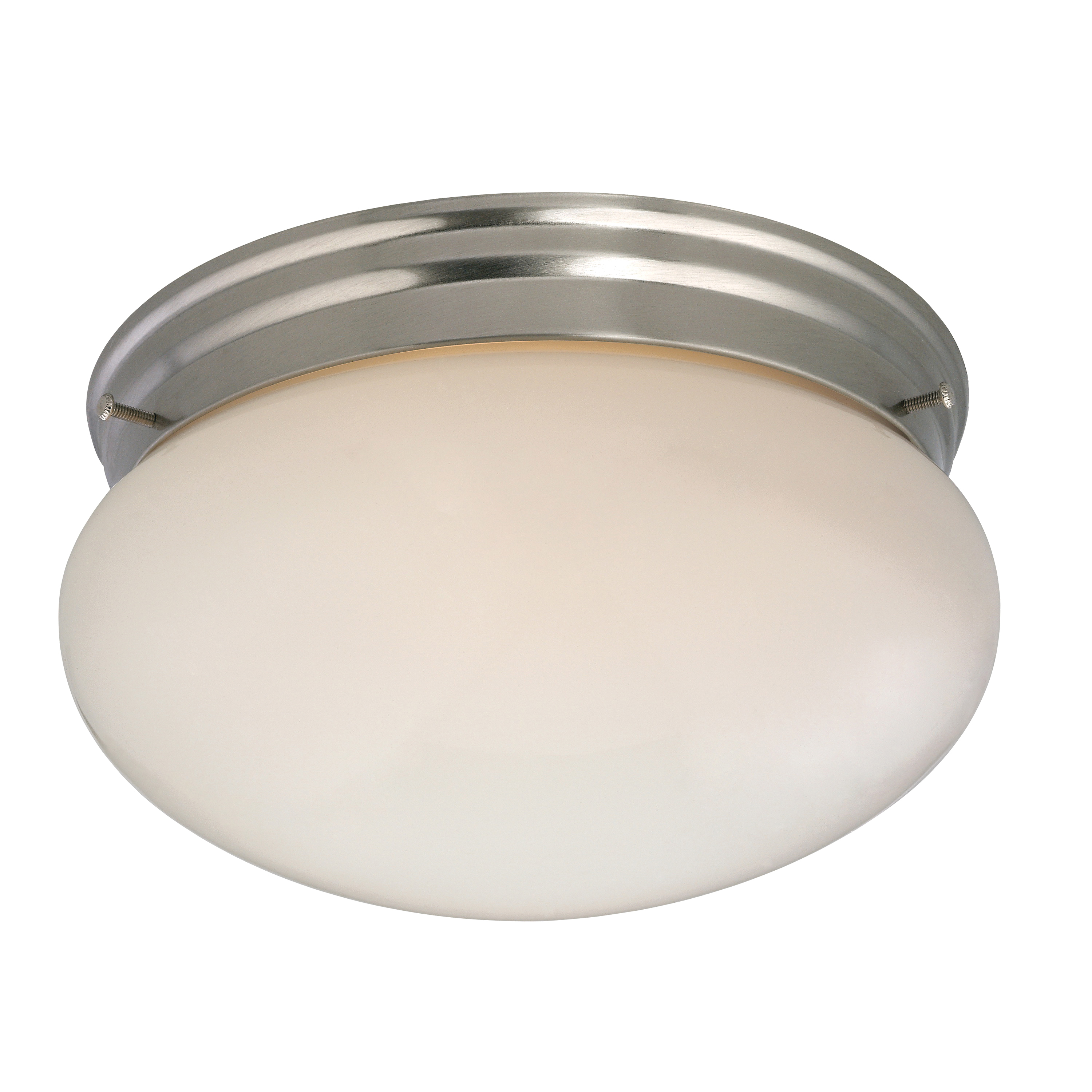 F14BB02-8005-BN Two Light Round Ceiling Fixture, 120 V, 60 W, 2-Lamp, A19 or CFL Lamp