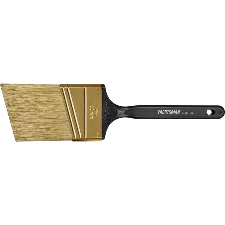 Yachtsman Z1121-2-1/2 Paint Brush, 2-1/2 in W, 2-5/8 in L Bristle, Synthetic China Bristle, Angular Handle