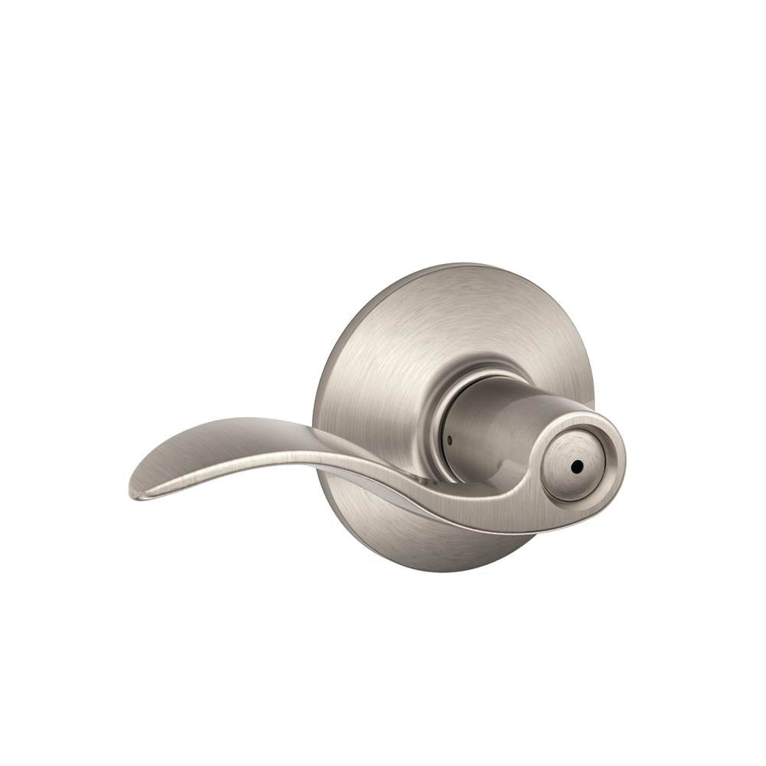 F Series F40V ACC 619 Privacy Lever, Mechanical Lock, Satin Nickel, Metal, Residential, 2 Grade