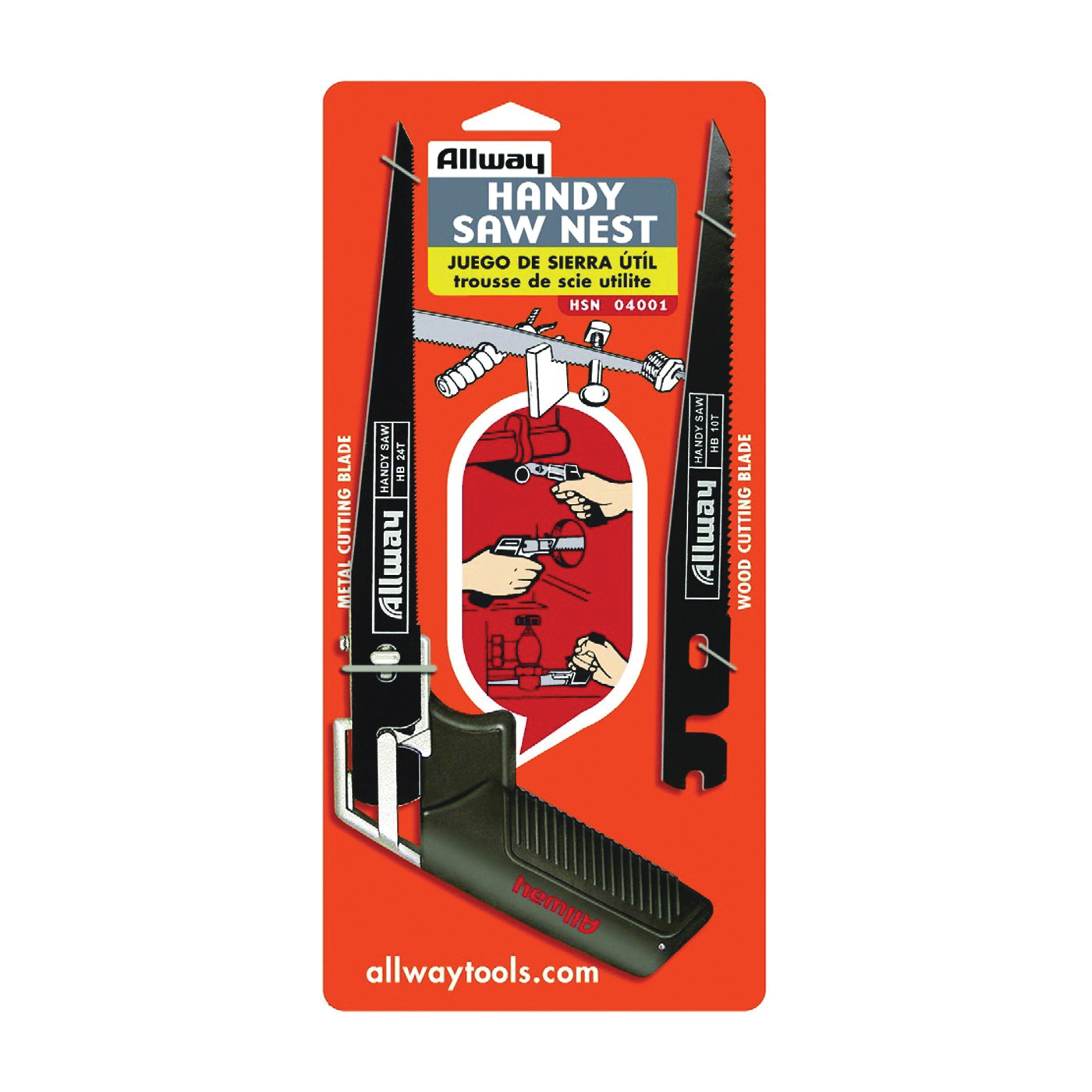 HSN Handy Saw Nest, 7-1/2 in L Blade, 10 and 24 TPI