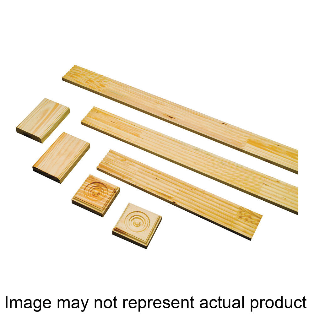 FCS37 Door Moulding Set, 3-1/4 in Width, Casing Profile, Finger Joint Pine Wood